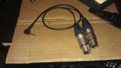 3.5mm TRS to 2xXLRf B