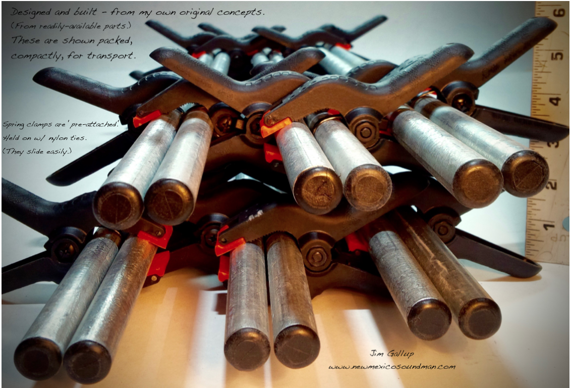 D.I.Y. Sound Blanket Hanger system Do It Yourself JWSOUNDGROUP